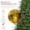 Glitzhome® 9ft Pre-Lit Full Fir Artificial Christmas Tree, Multicolor LED Lights